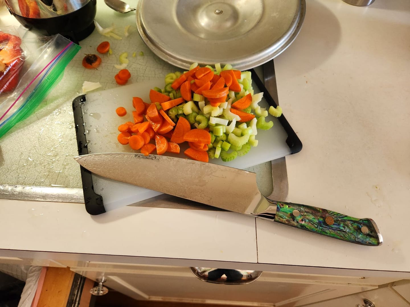 Customer photo review of Topo Handmade Chef Knife