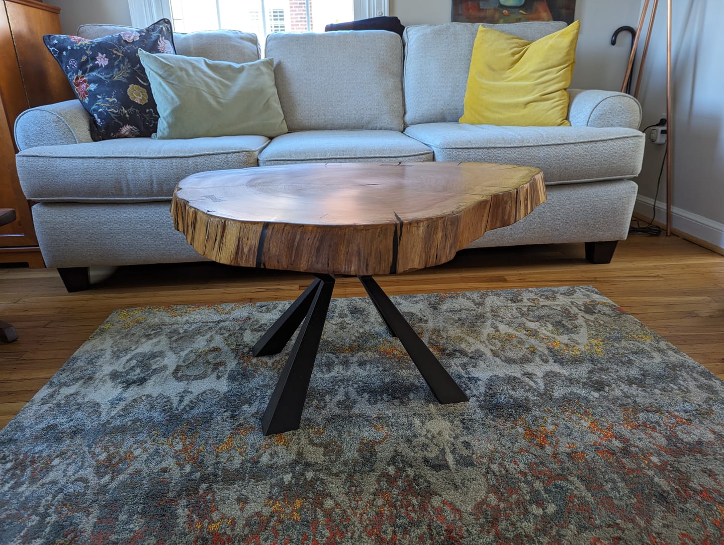 Customer photo review of Metal Bench Legs - 125 Kheops - 16H inch