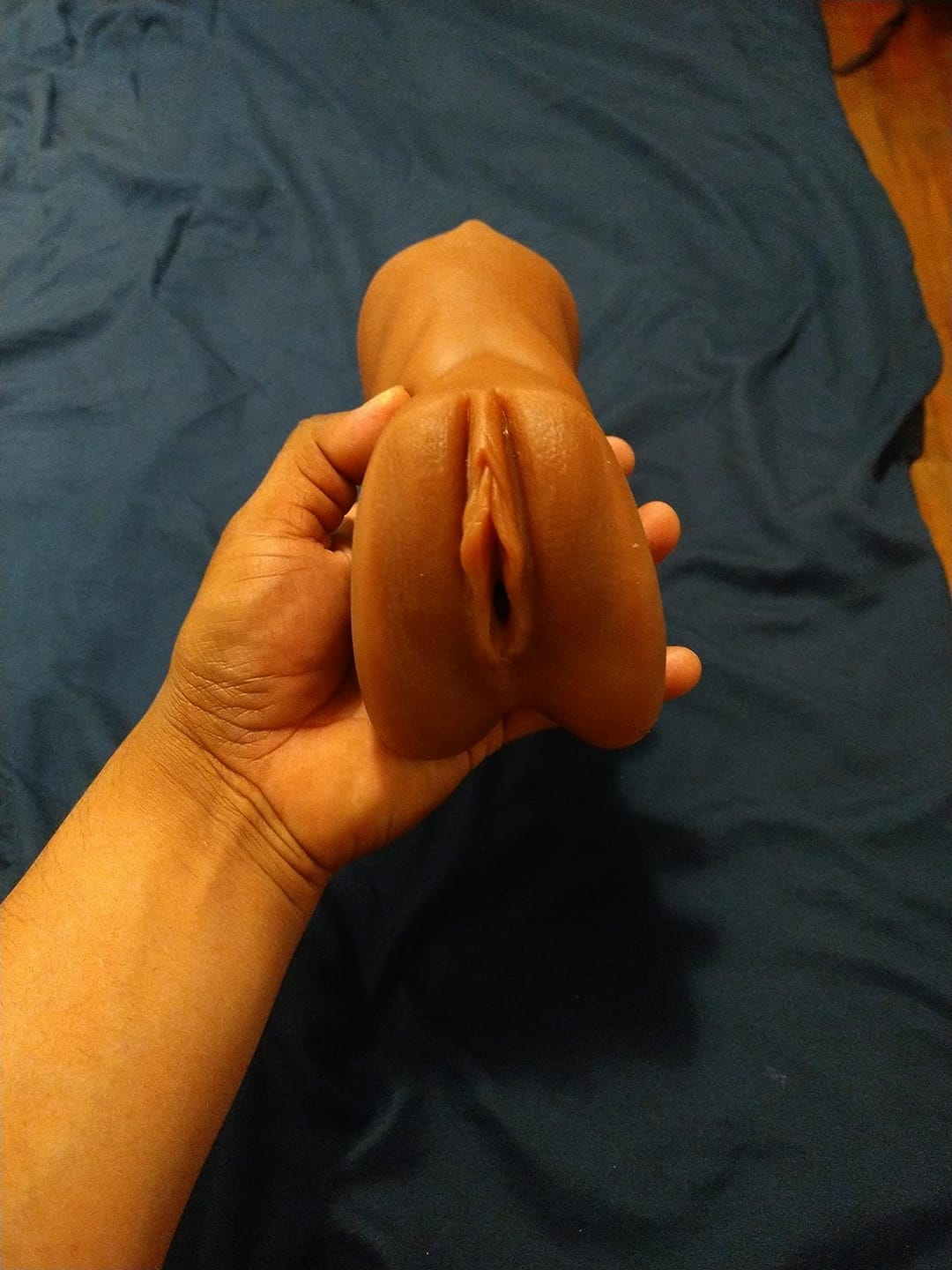 Customer photo review of Masturbateur Réaliste Bouche & Vagin & Anus Calandra