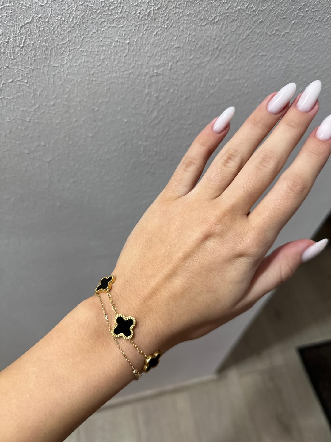 Customer photo review of Set Bratara + Colier Auriu Flower