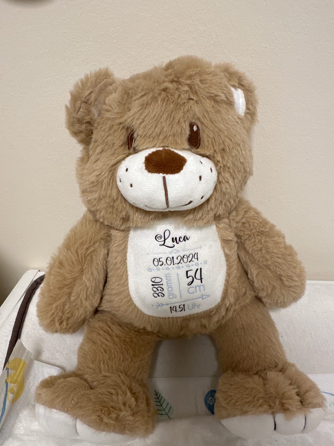 Customer photo review of Zur Geburt - Kinder-Kuschelbär