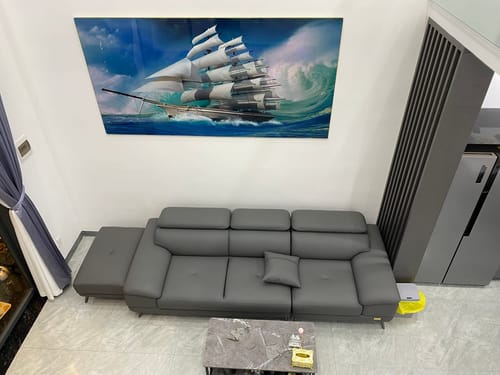 Customer photo review of ENZO - Sofa văng da tựa gật gù