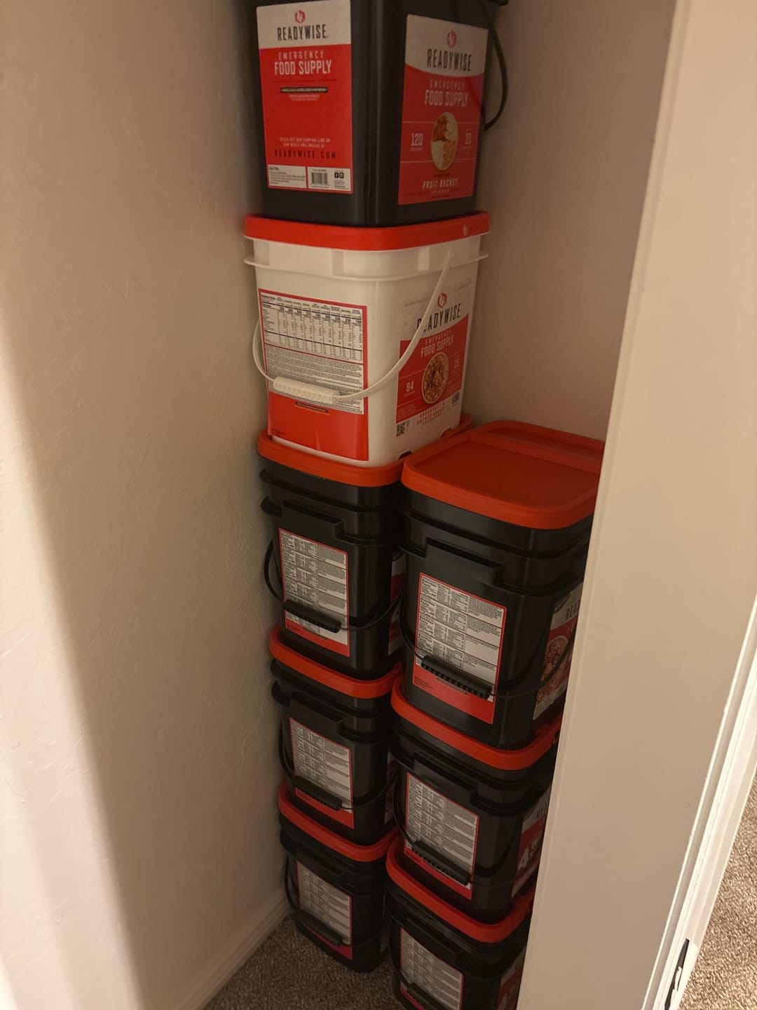Customer photo review of 3-Month Emergency Food Bundle (2100+ Calories/Day)