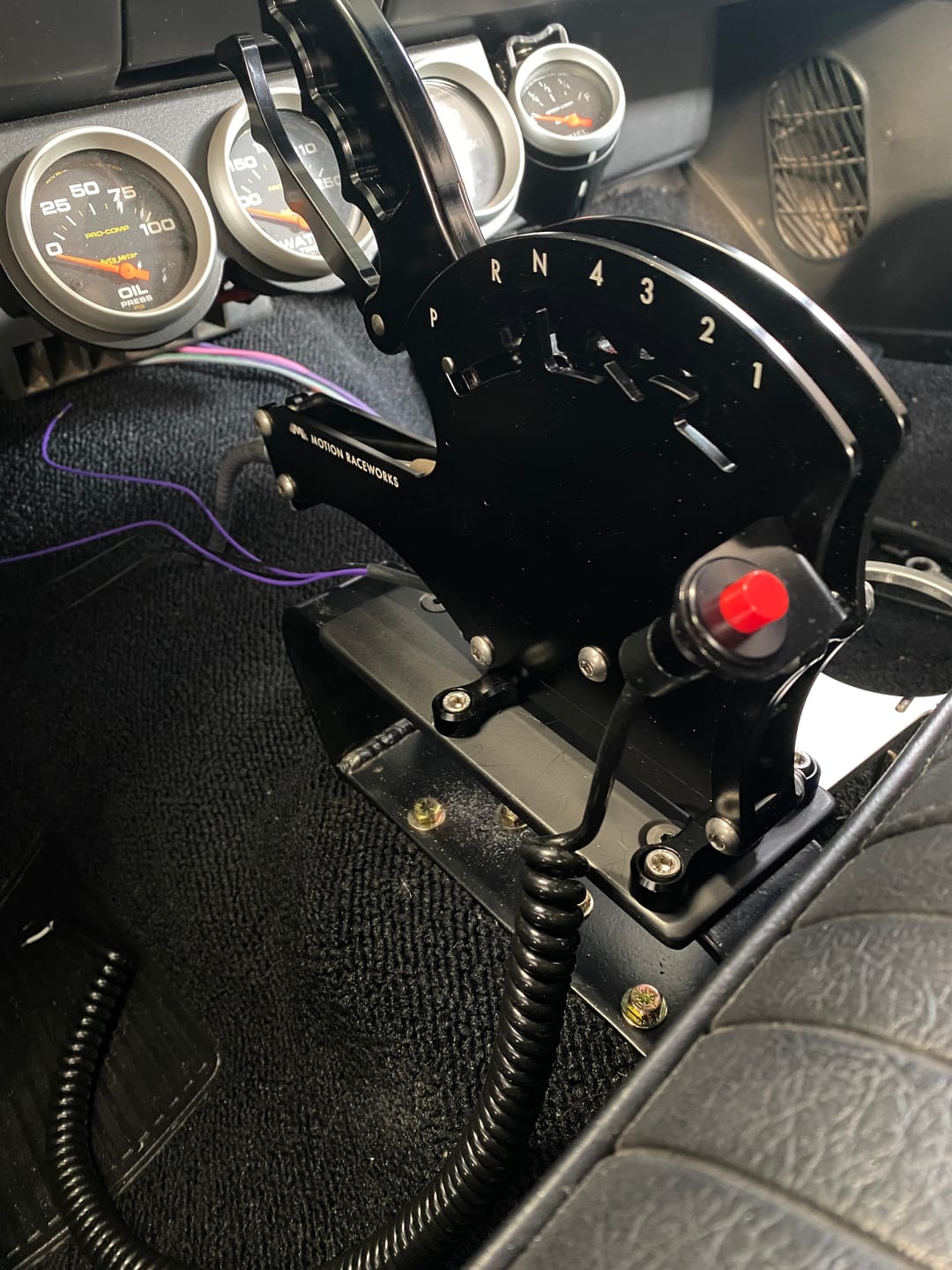 Customer photo review of 4L80E 4 Speed Standard Pattern Operator Series Billet Shifter Front Exit
