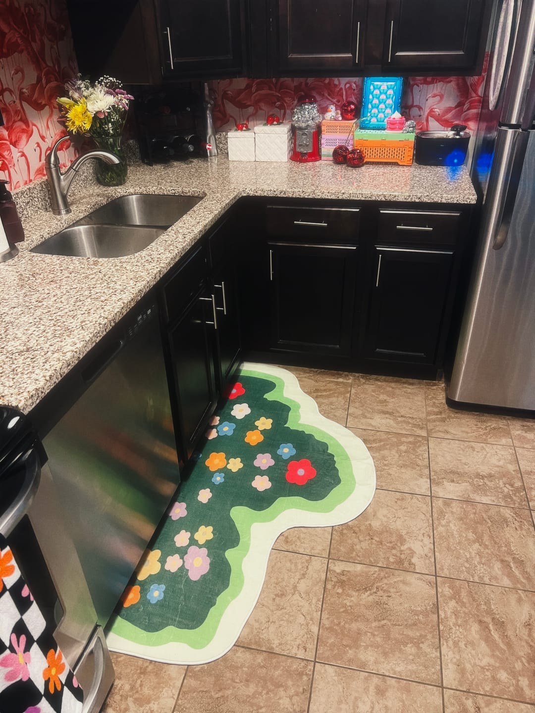 Customer photo review of Floral Irregular Runner