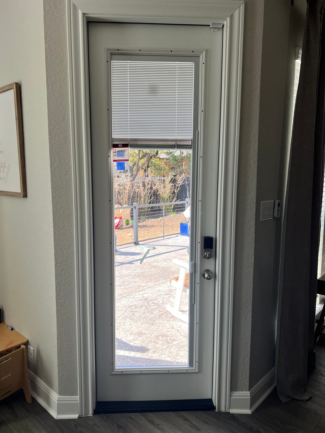Customer photo review of Raise & Lower Blinds Glass and Frame Kit (Tall Full Lite)