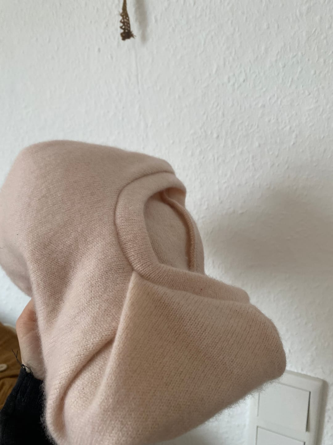 Customer photo review of Kaschmir Kinder Pullover mit der Falte Blau 98/104