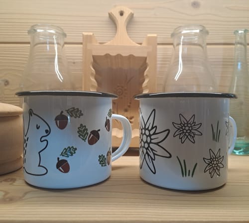 Recensione con foto di un cliente su Tazza illustrazione Scoiattolo 🐿️