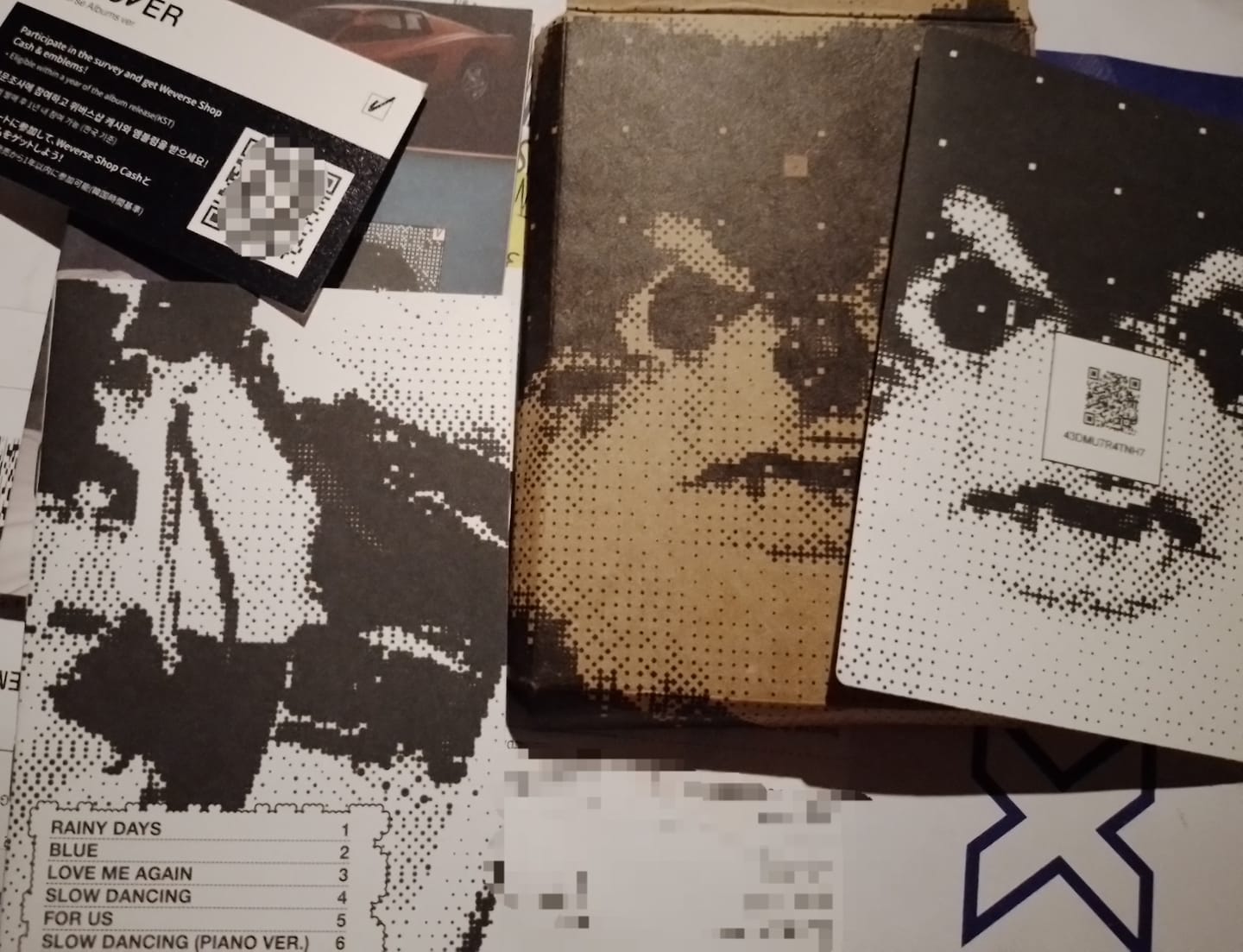 Customer photo review of BTS V - LAYOVER 1ST SOLO ALBUM WEVERSE VER.
