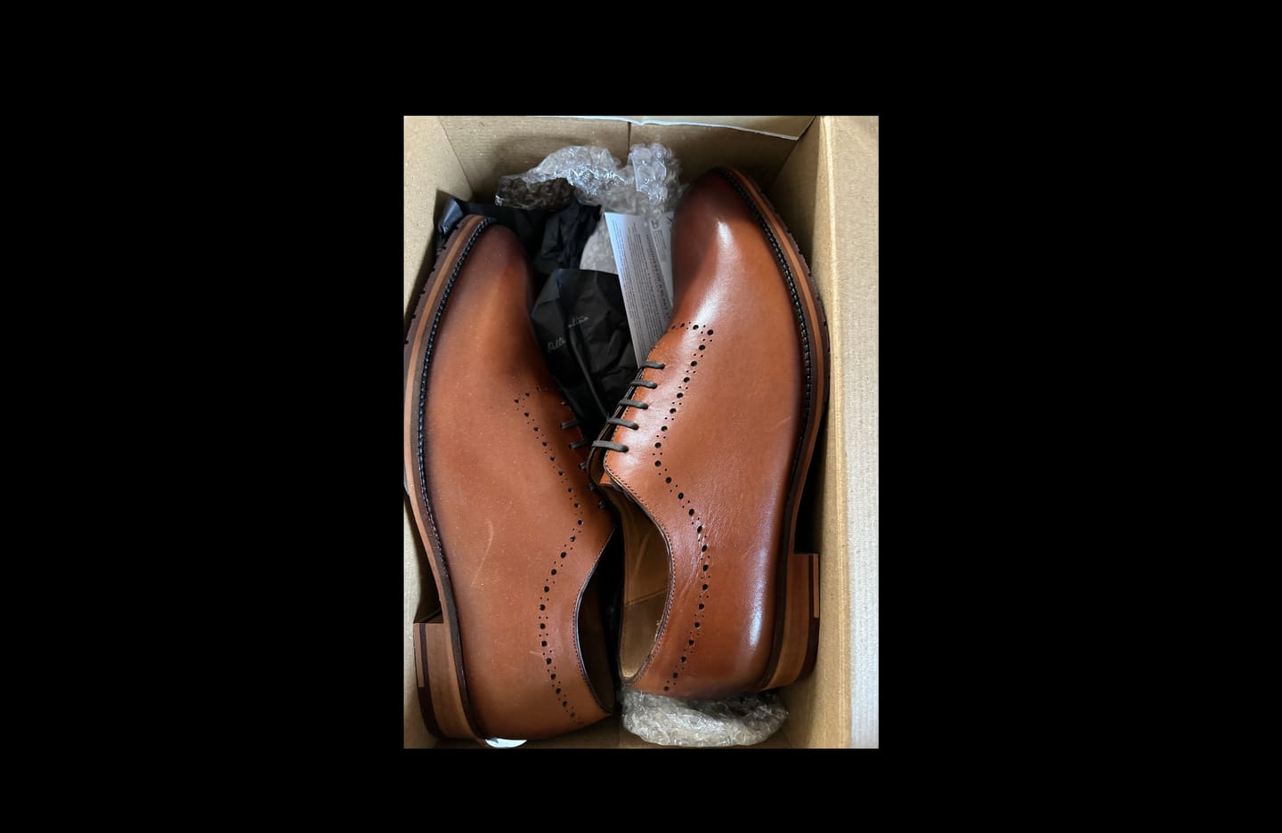 Customer photo review of Wholecut Oxfords - Brown