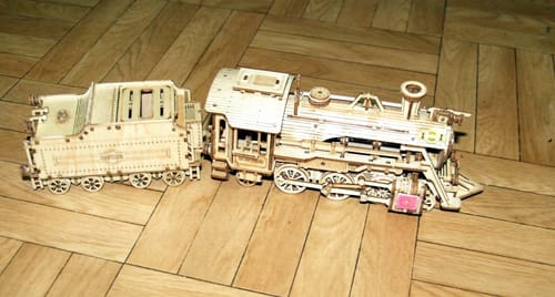 Customer photo review of Set di puzzle modello meccanico in legno super