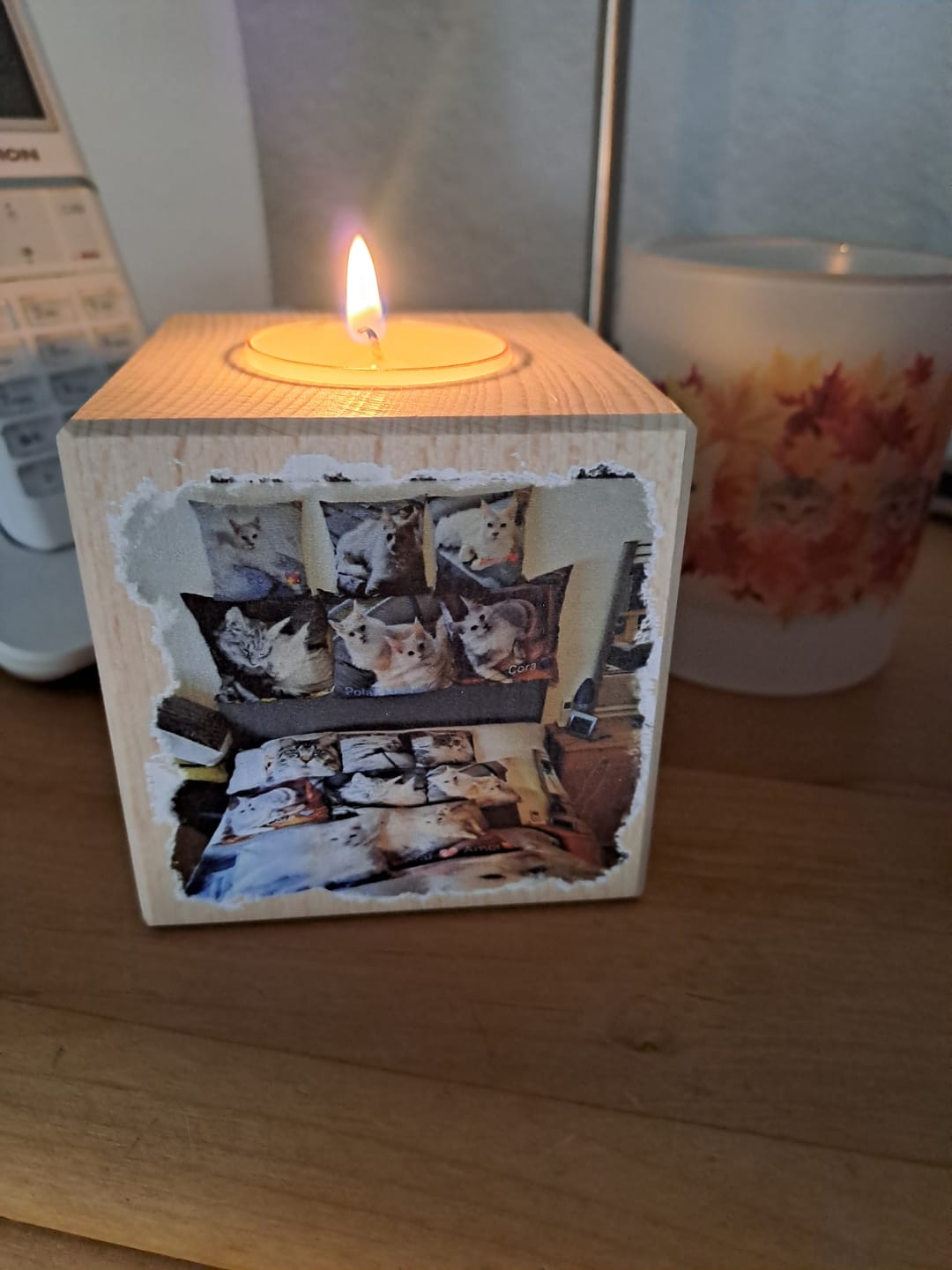 Customer photo review of Dein Foto - Individueller Kerzenwürfel