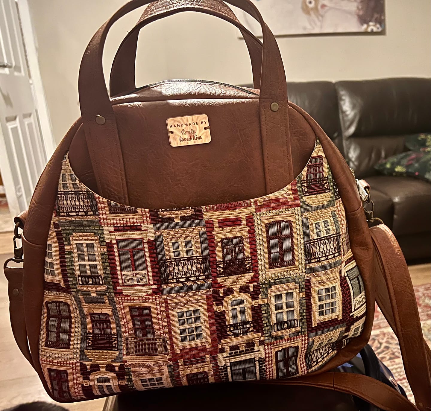 Customer photo review of Lisbon Houses Tapestry Fabric