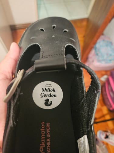 Customer photo review of Shoe Labels