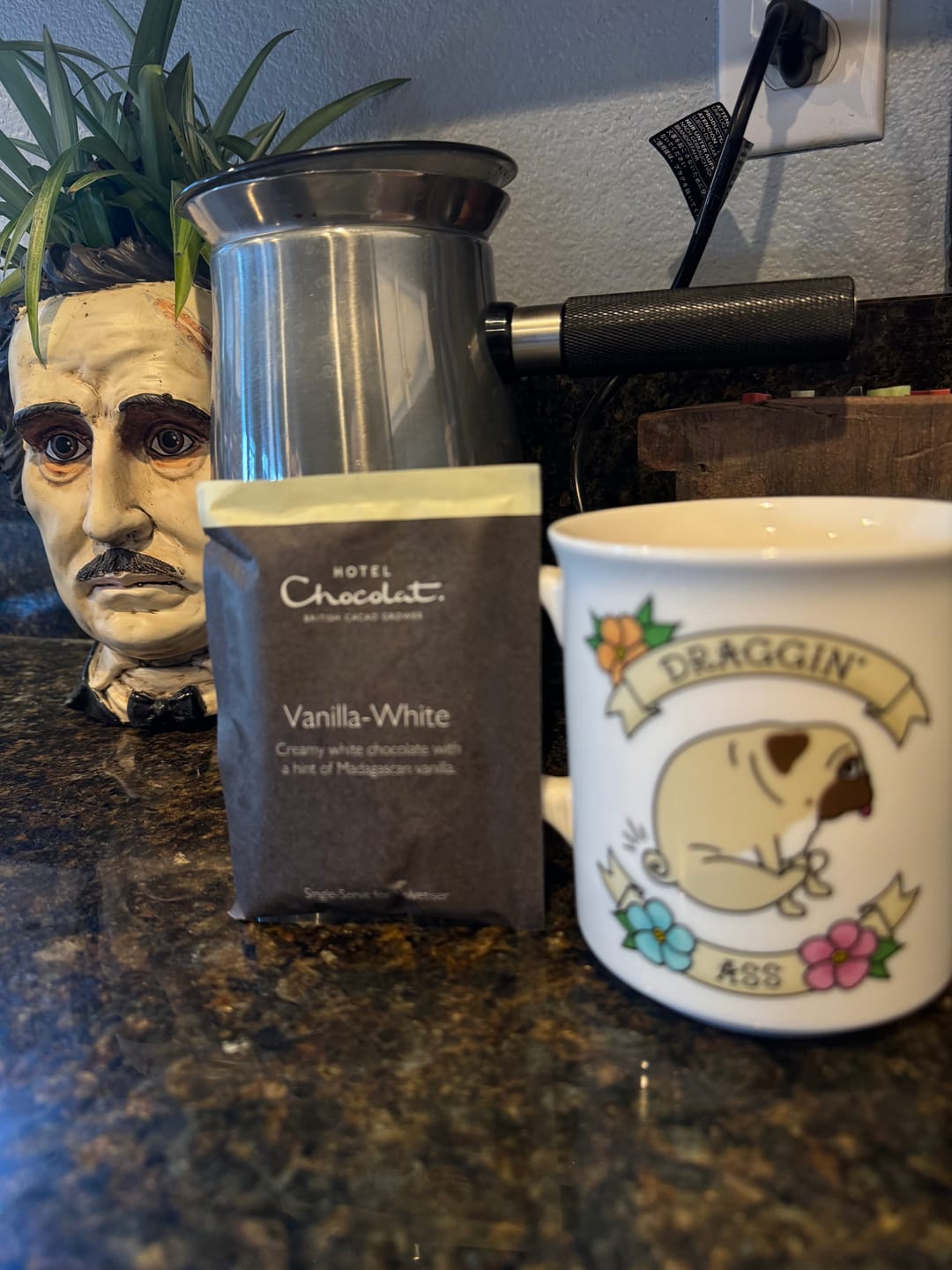 Customer photo review of Vanilla White Hot Chocolate Flakes