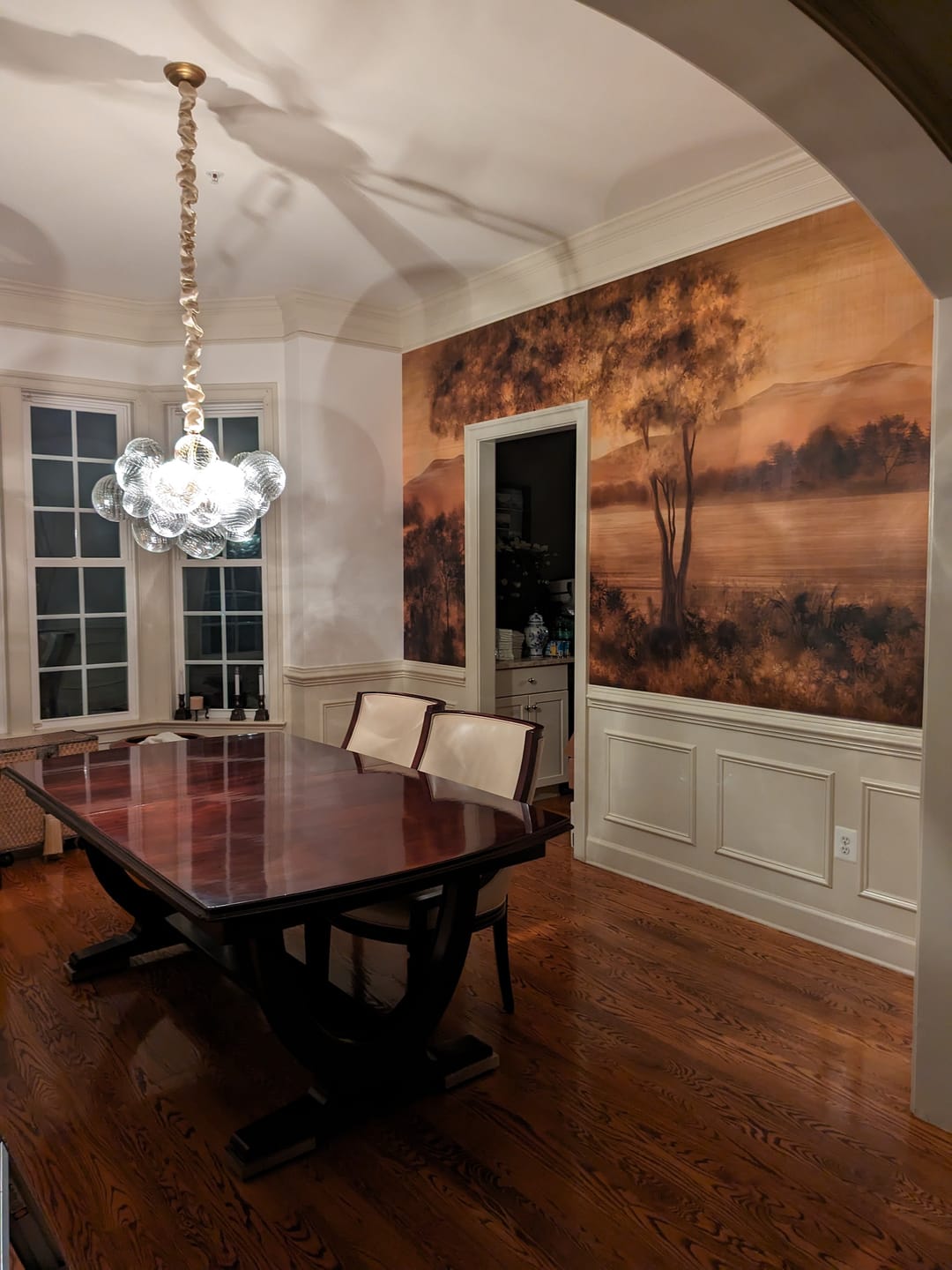 Customer photo review of Modern Decorative Swirled Glass Cluster Bubble Chandelier