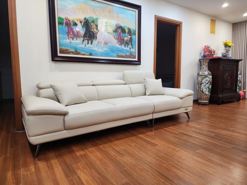 Customer photo review of ENZO - Sofa văng da tựa gật gù