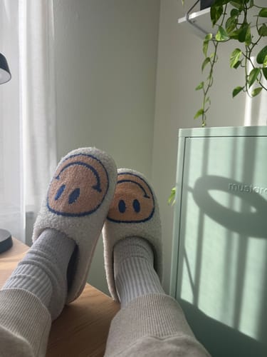 Customer photo review of Happy Face Slippers