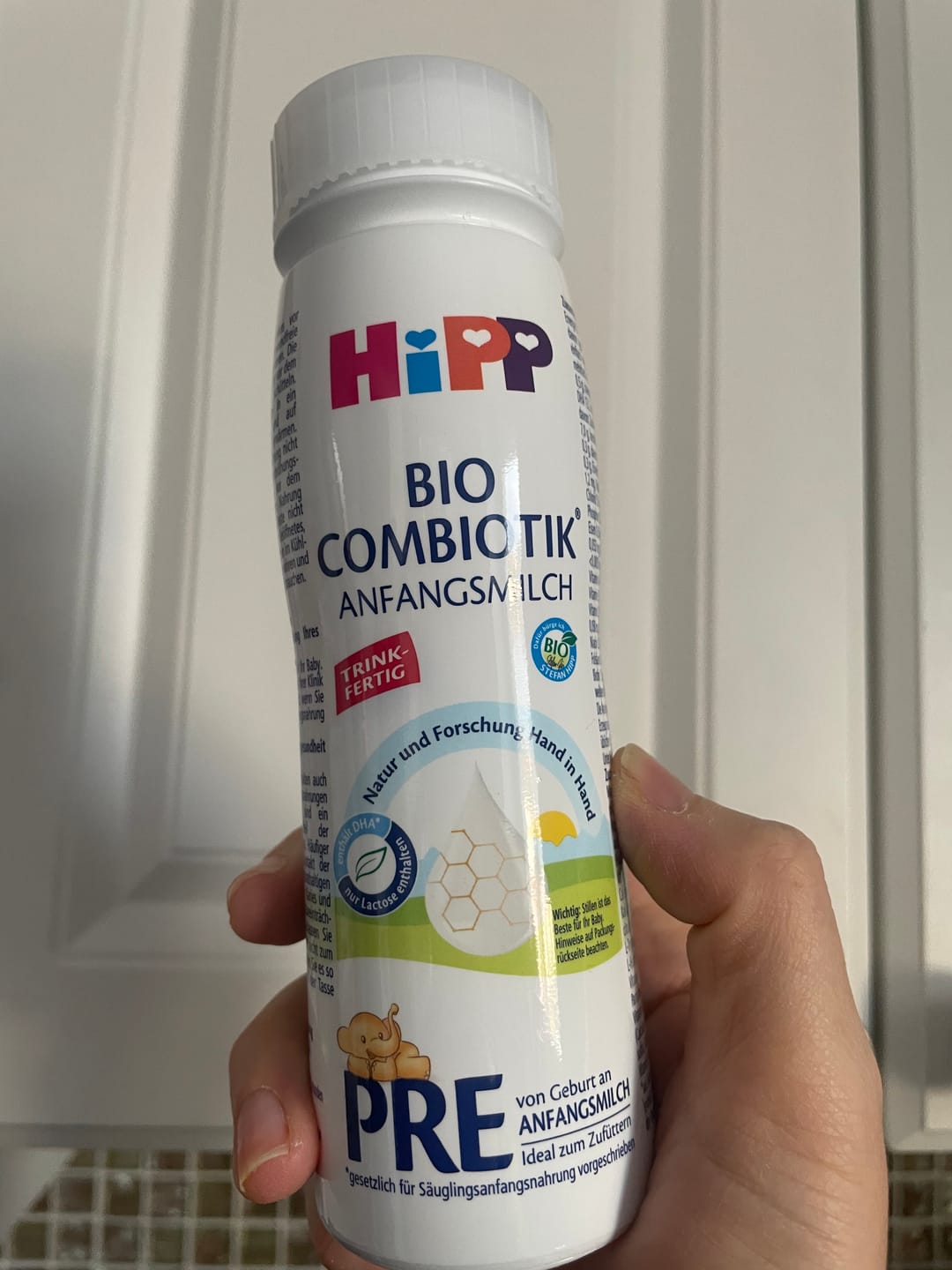 Customer photo review of Hipp German stage Pre infant formula ready to feed