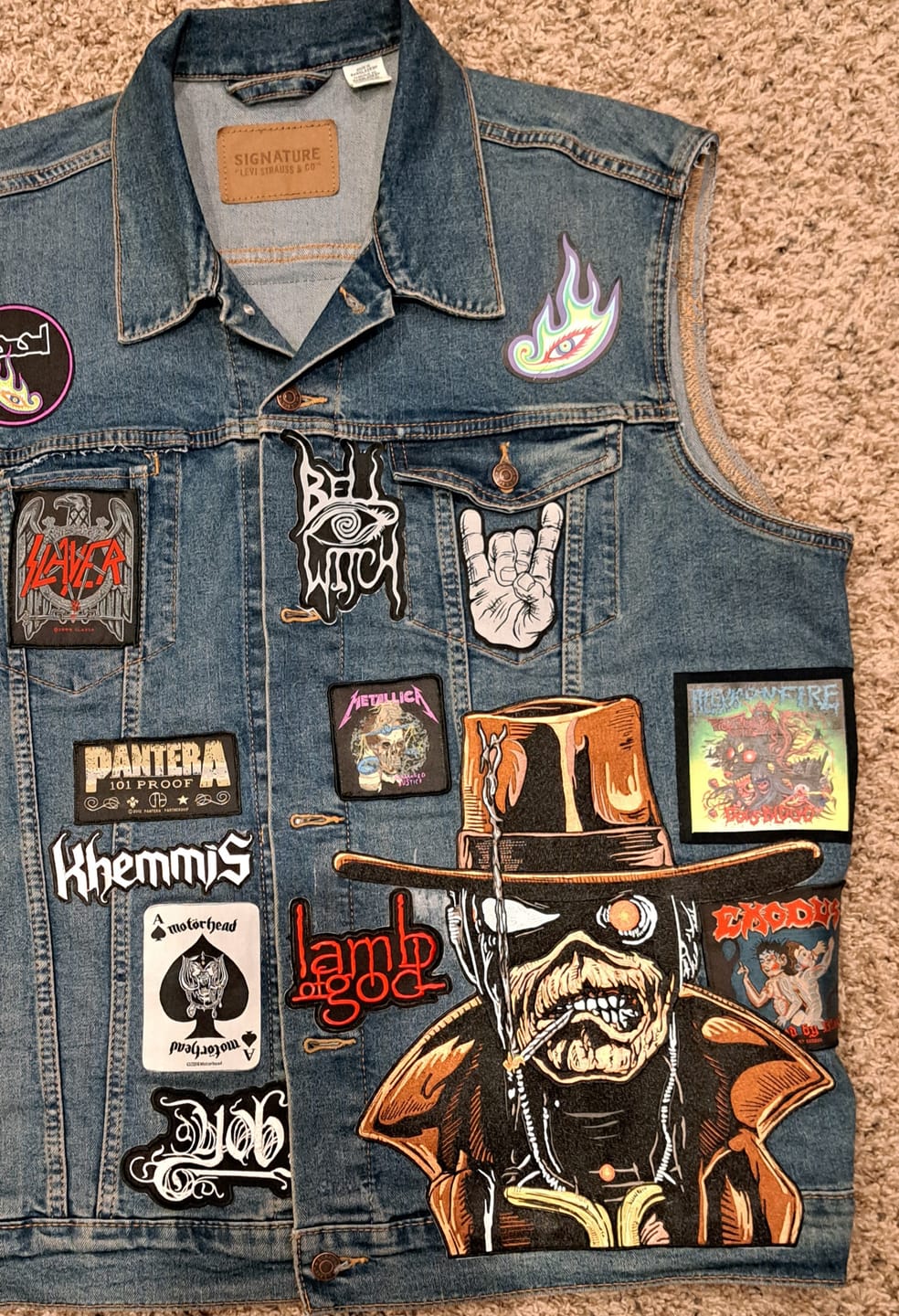 Customer photo review of Iron Maiden - Stranger In A Strange Land - Embroidered Backpatch