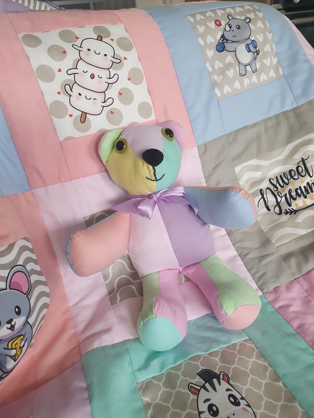 Customer photo review of Plain 14 Piece Cotton Fat Quarter Bundle - Big Pack