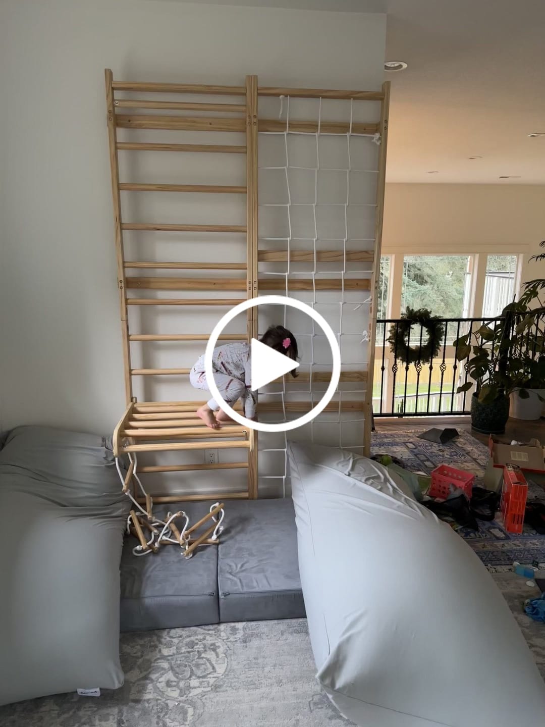 Customer video review of Neem Swedish Wall Ladder & Indoor Wooden Climber for Kids – Home Gym Playset