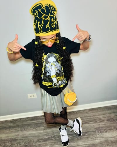 Customer photo review of Fear Pack 3s DopeSkill T-Shirt Get Rich Graphic