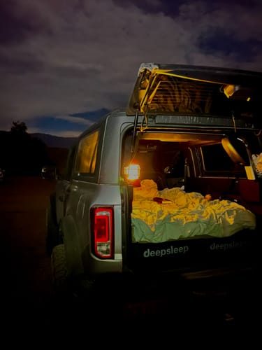 Customer photo review of deepsleep Solo Mat for 2Dr Ford Bronco