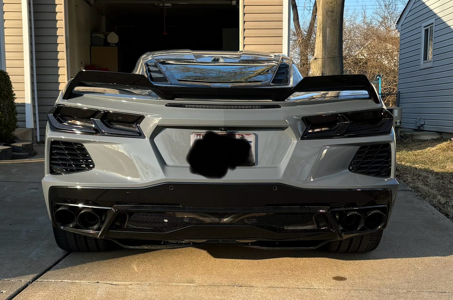 Customer photo review of Chevrolet Corvette C8 Z51 Wickerbill Rear Trunk Spoiler