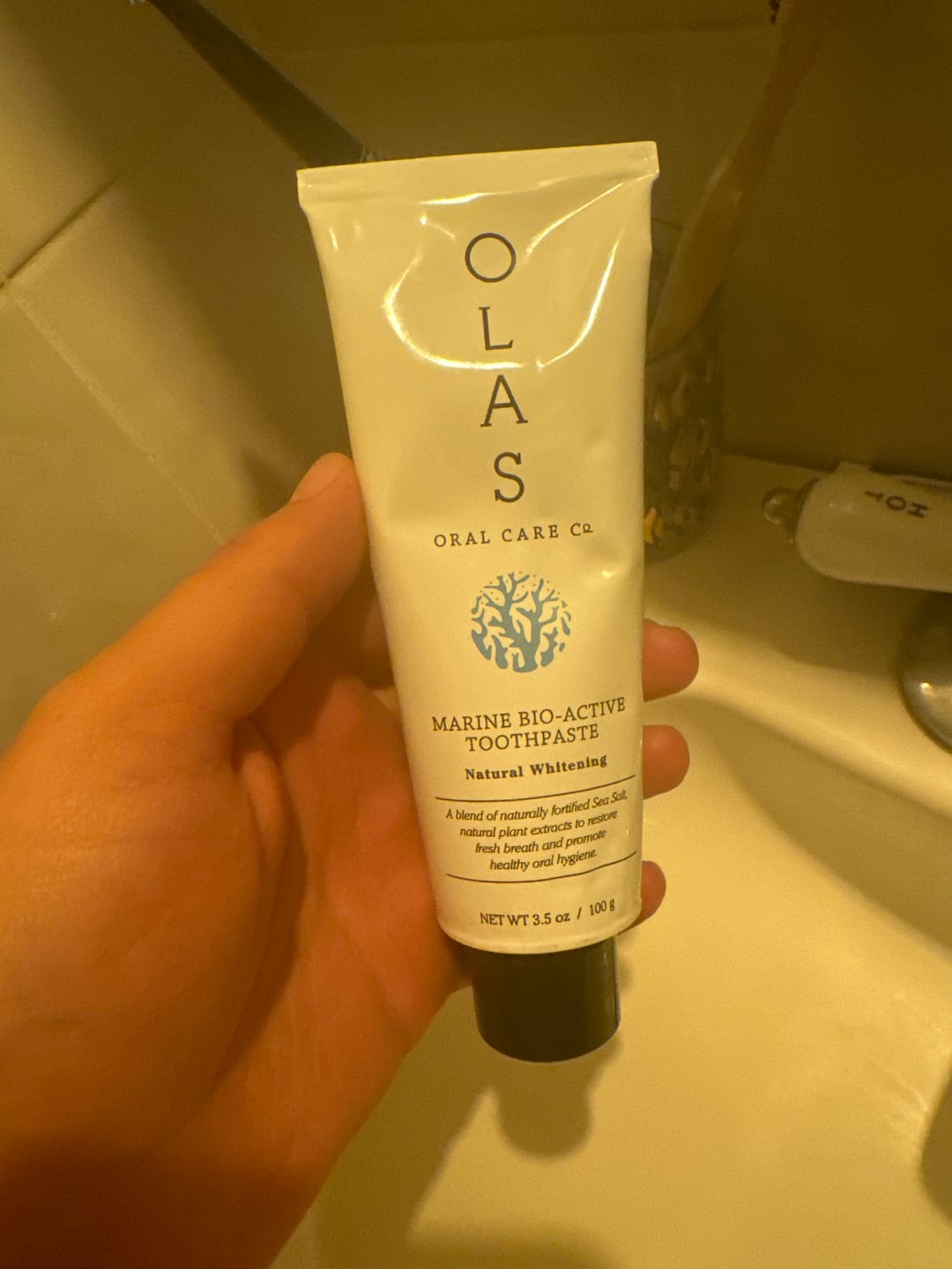 Customer photo review of NEW - OLAS Marine Bio-Active Toothpaste