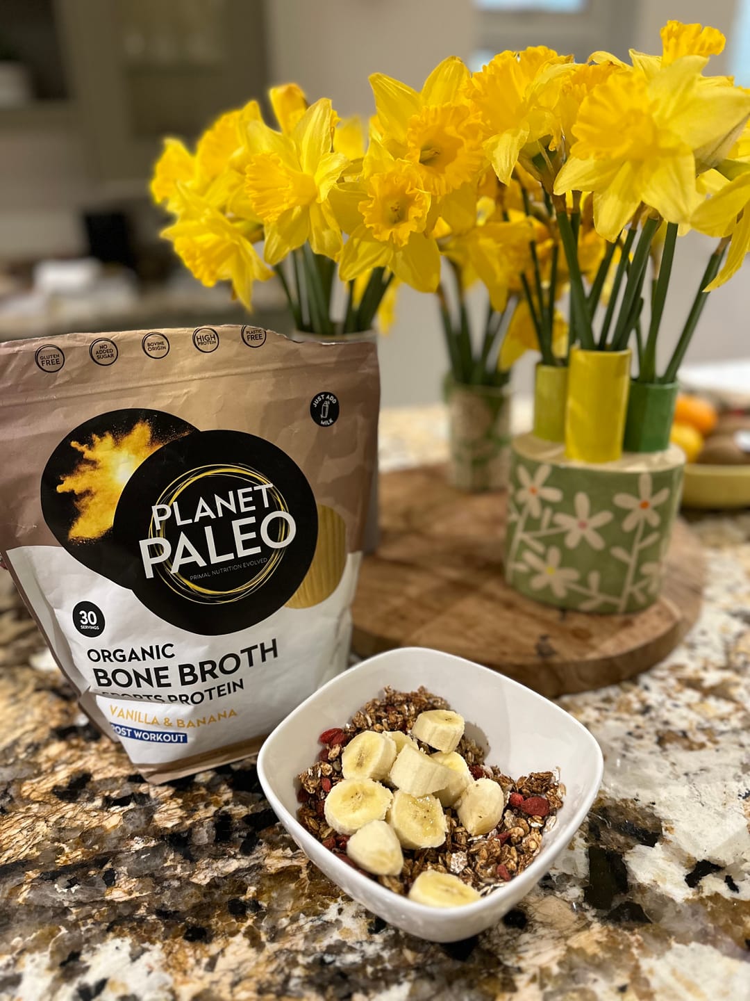 Customer photo review of Bone Broth Protein Powder - Vanilla & Banana