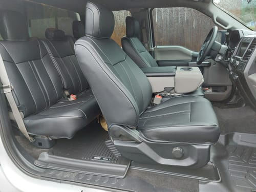 Customer photo review of 2015-20 Ford F-150 / F-250 Premium Custom Leather Seat Covers