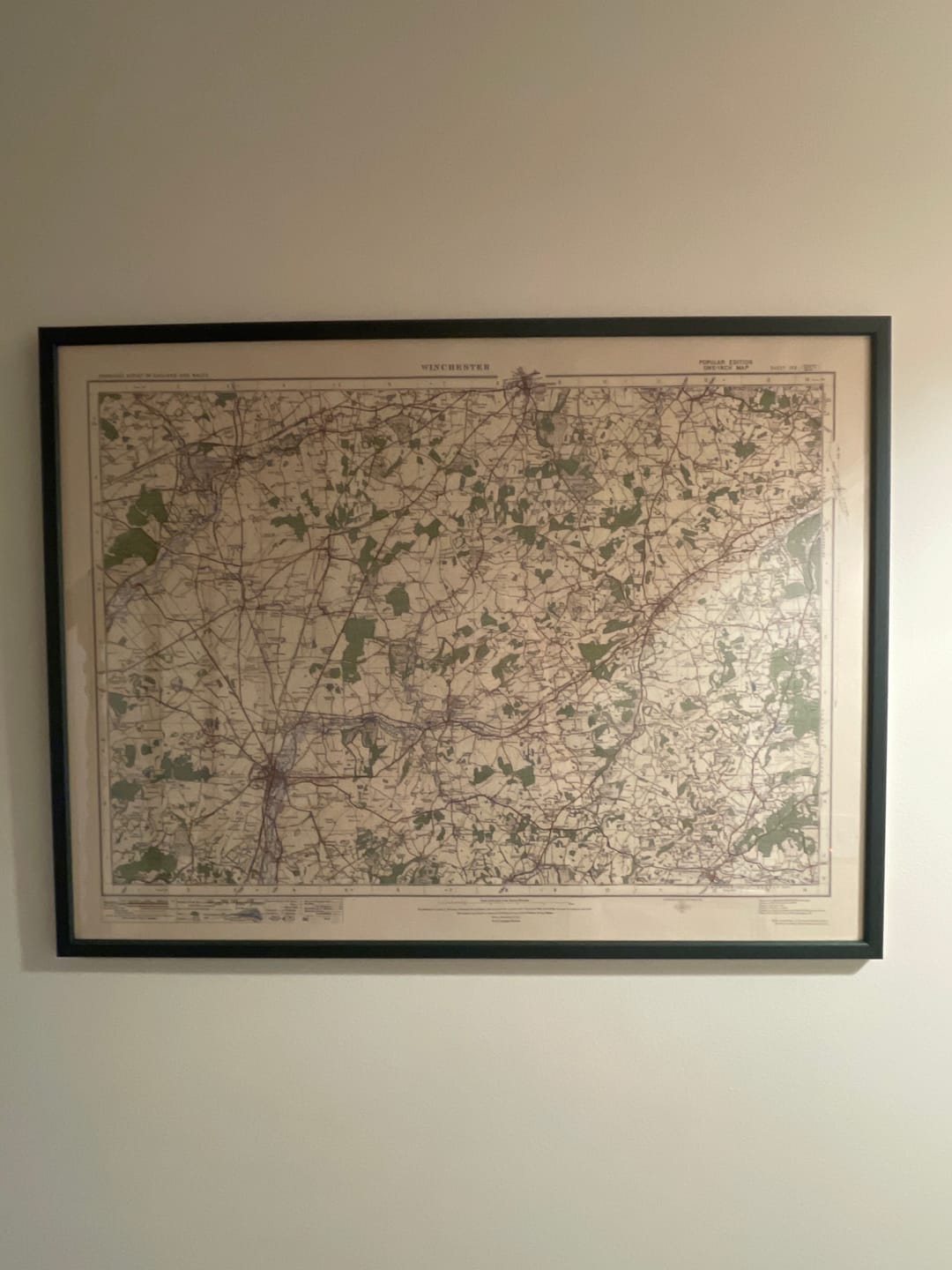 Customer photo review of Old Ordnance Survey Map, Sheet 123 - Winchester, 1925: Basingstoke, Whitchurch, Petersfield, Alton, Odiham
