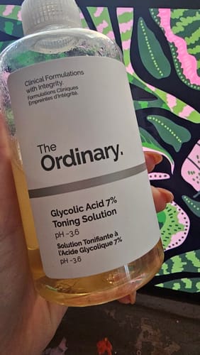 Customer photo review of Glycolic Acid 7% Exfoliating Toning Solution 240ml