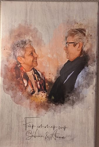 Customer photo review of Euer Foto als Aquarell | personalisierbares Poster