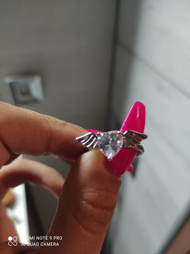 Customer photo review of Anello Heart Wings