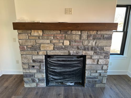 Customer photo review of Rustic Mantels