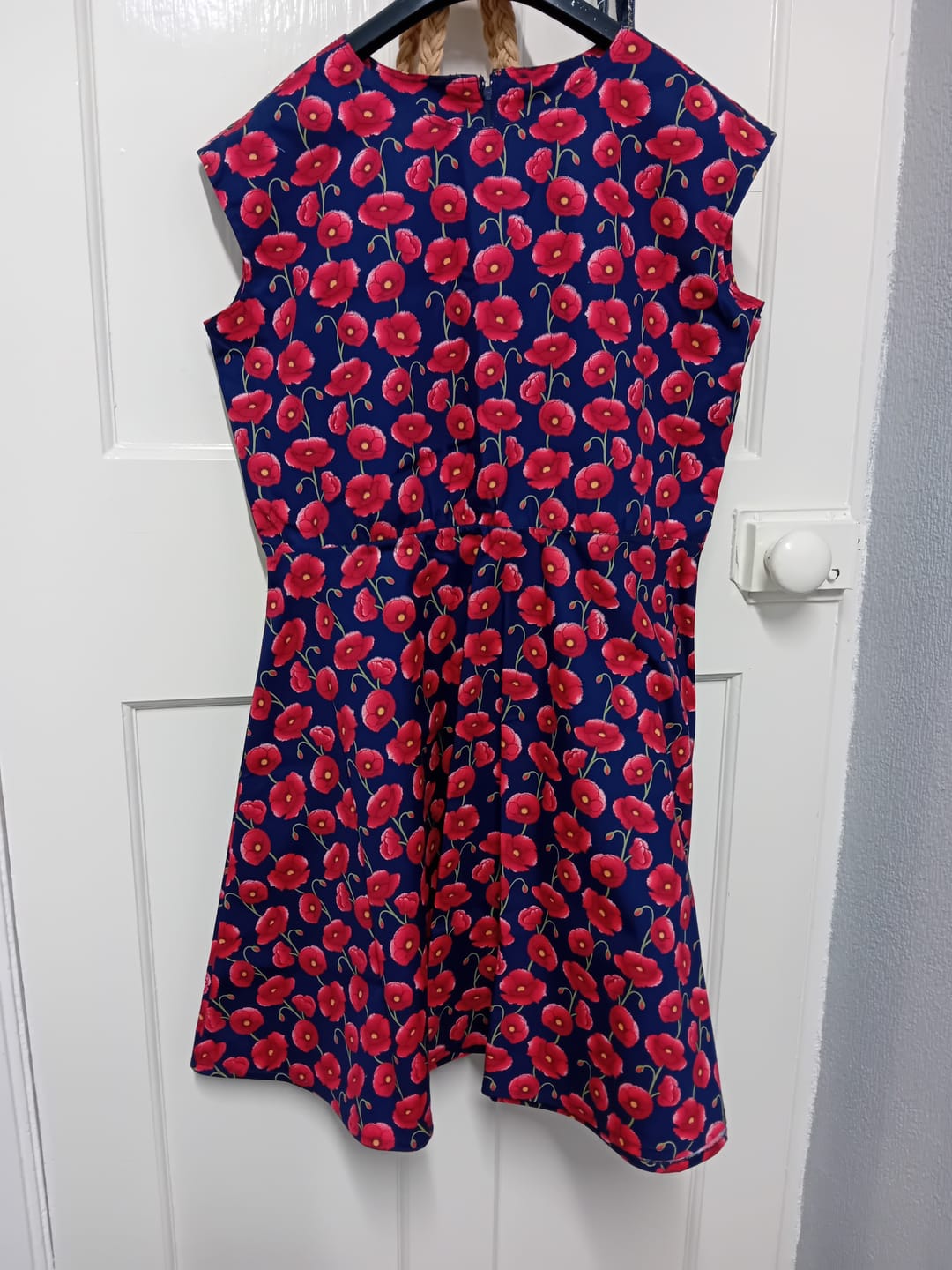 Customer photo review of Poppies Rose & Hubble Cotton Poplin Fabric
