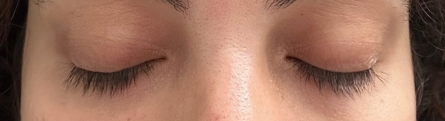 Customer photo review of LASH GROWTH SERUM