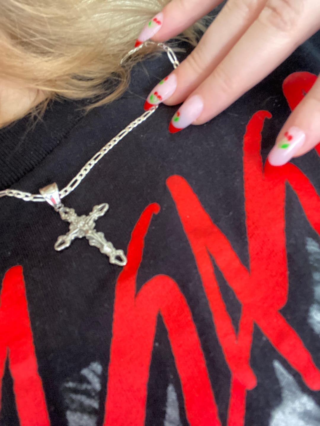 Customer photo review of CRUCIFIX CROSS PENDANT