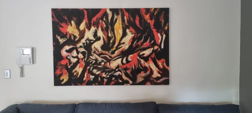Customer photo review of The Flame, 1933-34 by Jackson Pollock