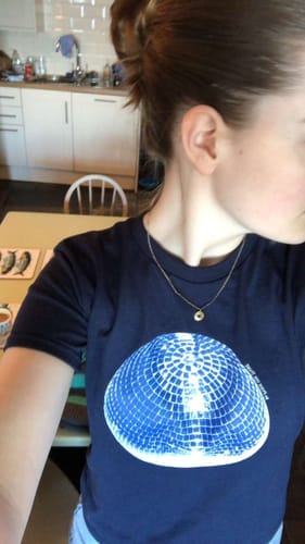 Customer photo review of 'Studio 54' baby tee