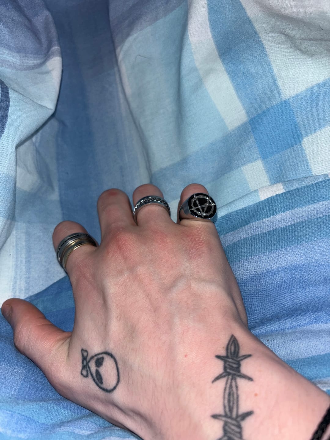 Customer photo review of ANARCHY SIGNET RING