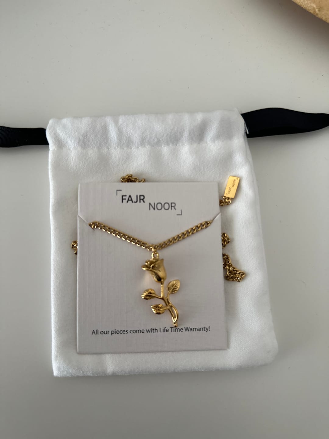 Customer photo review of Forever Rose Necklace