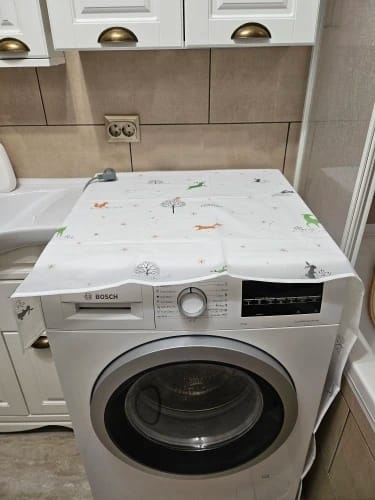 Customer photo review of DustProof & WaterProof Washing Machine Cover (Multicolour Design)