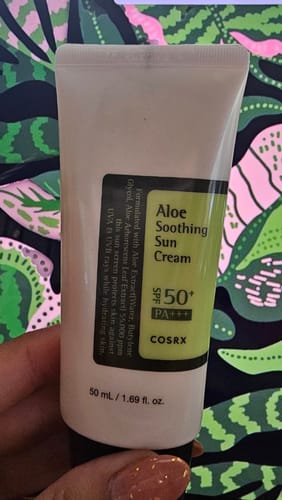 Customer photo review of Aloe soothing Sun Cream  • 50ml • SPF50+