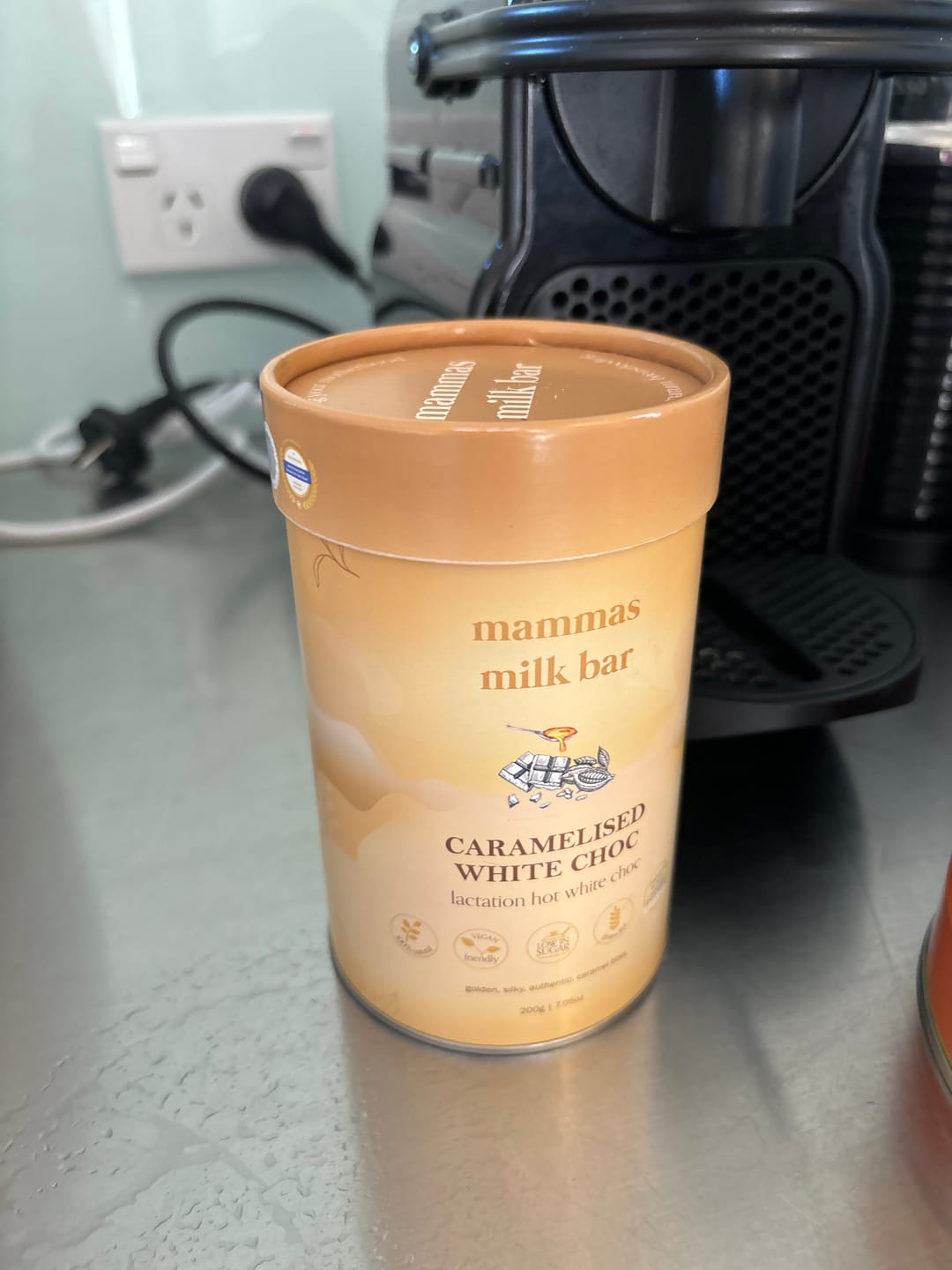 Customer photo review of Lactation Caramelised White Hot Chocolate
