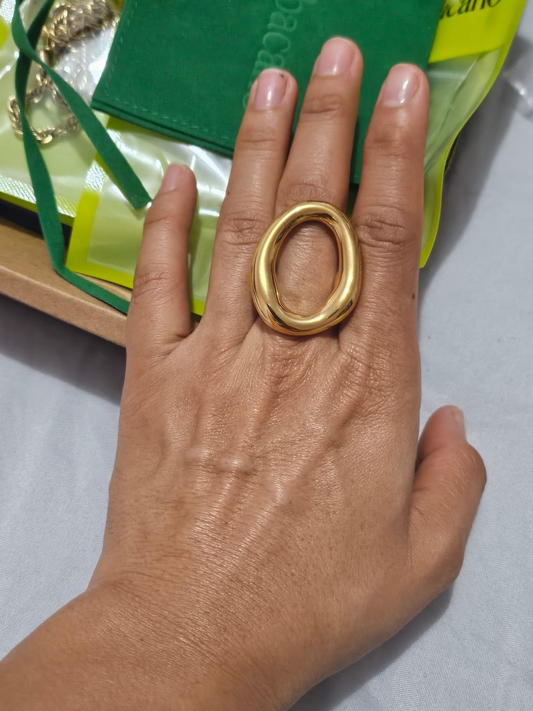Customer photo review of Anillo Rust