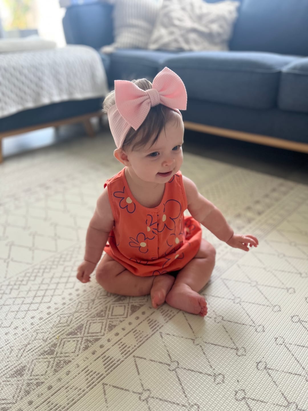 Customer photo review of Coral Fleur Bubble Romper