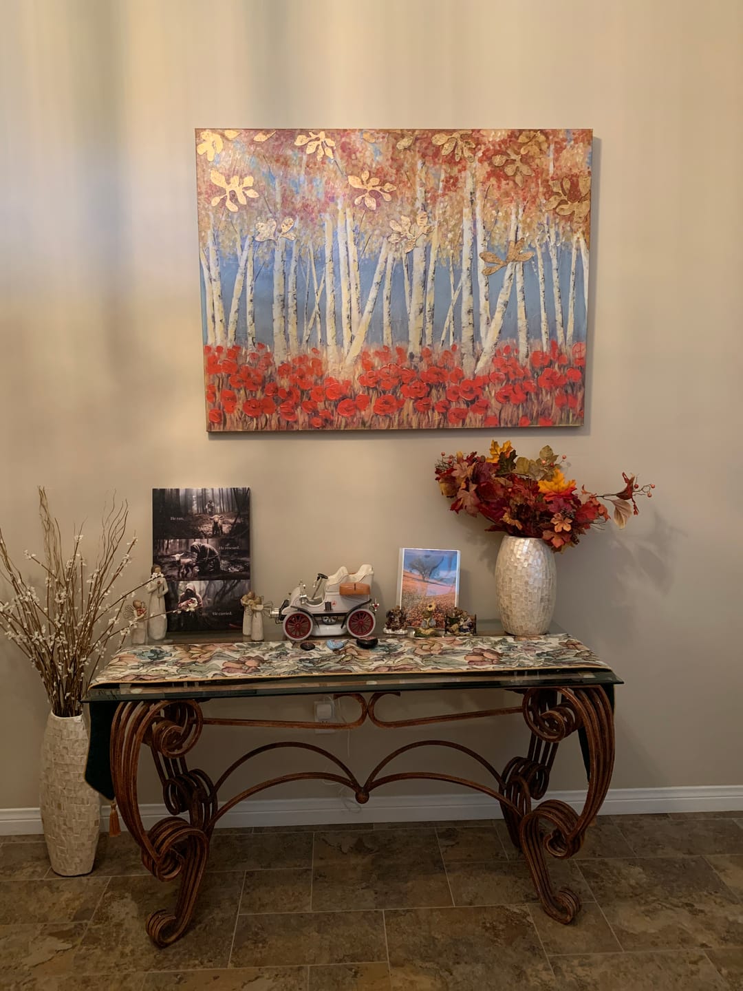 Customer photo review of He Ran, He Rescued, He Carried, Jesus and Lost Sheep, Wall Art Canvas